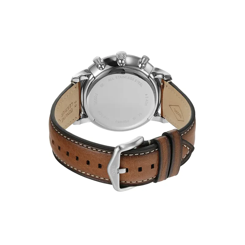 Fossil Neutra Chronograph Dark Green Dial Leather Men's Watch- FS5963